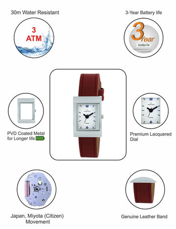 Maxima ATTIVO Women White Dial Analogue Watch - 58487LMLI